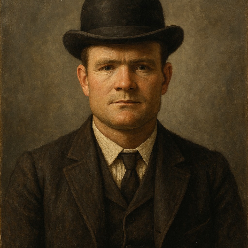Portrait of Butch Cassidy, leader of the Wild Bunch gang