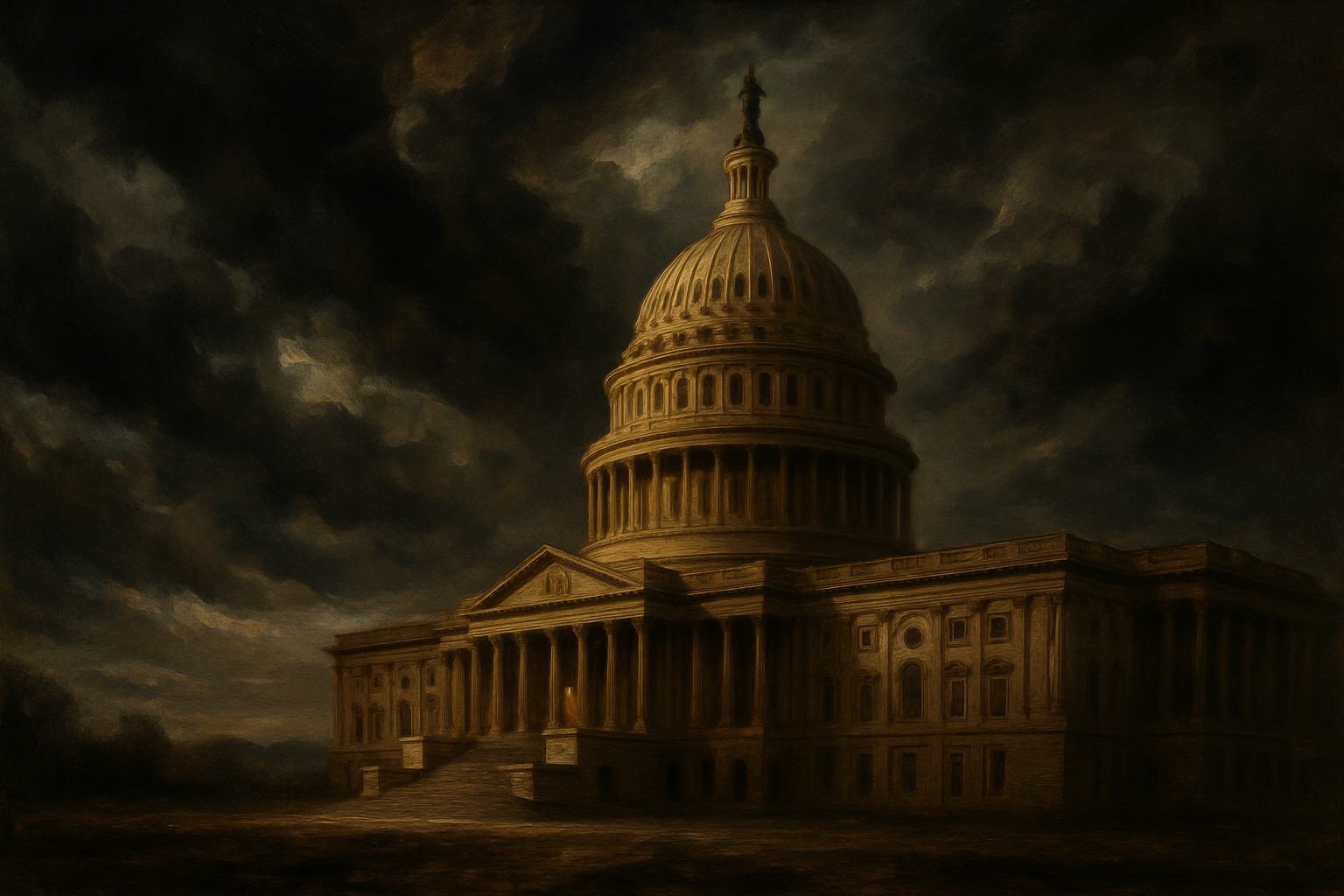 Illustration representing the Corwin Amendment on the eve of the Civil War