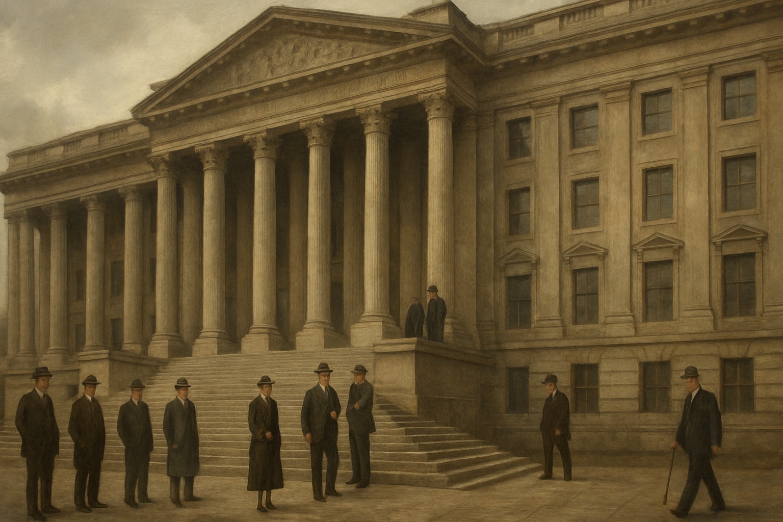 A neoclassical federal regulatory building representing the Federal Trade Commission