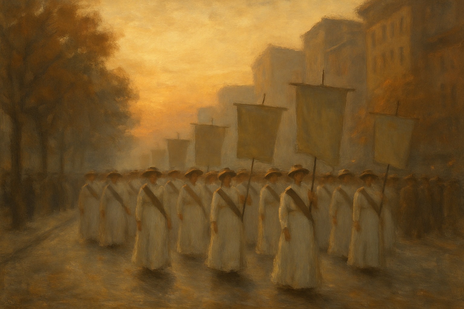 Atmospheric illustration of the women's suffrage era