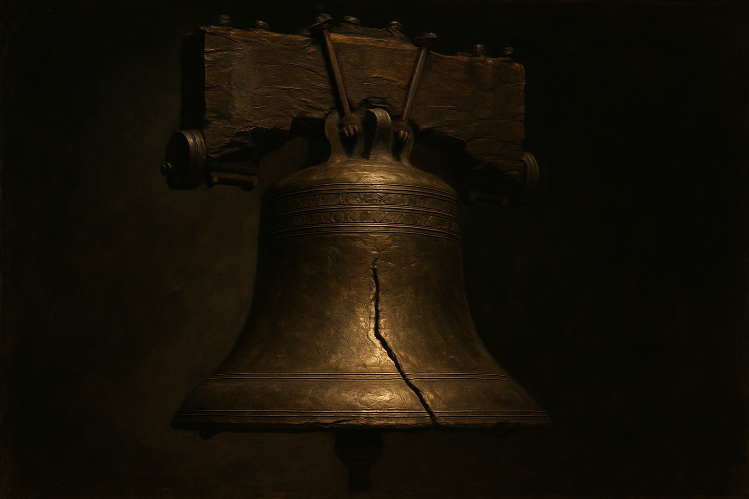 Illustration of the Liberty Bell in Philadelphia