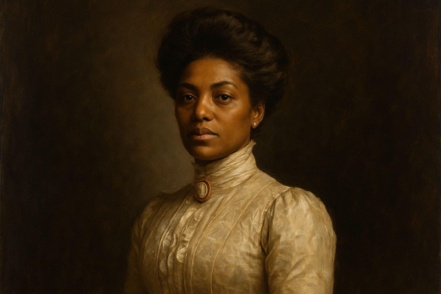 Portrait illustration of Madam C.J. Walker, entrepreneur and philanthropist