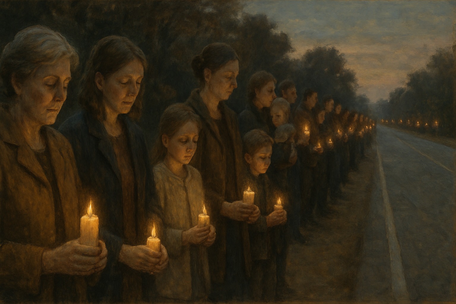 A candlelight vigil against drunk driving, Mothers Against Drunk Driving