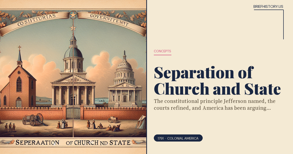 Separation of Church and State — BriefHistory