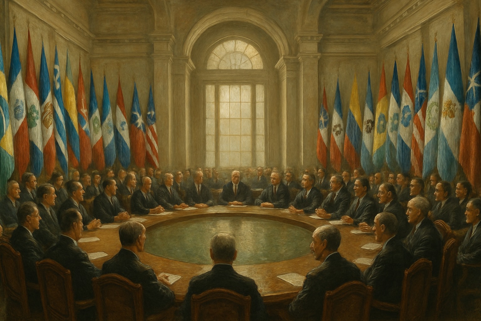 The Organization of American States assembly hall in Washington