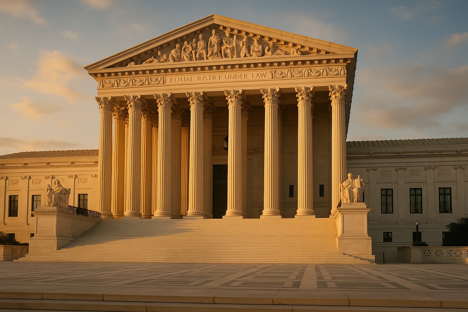 Illustration of the Supreme Court Building in Washington, D.C.