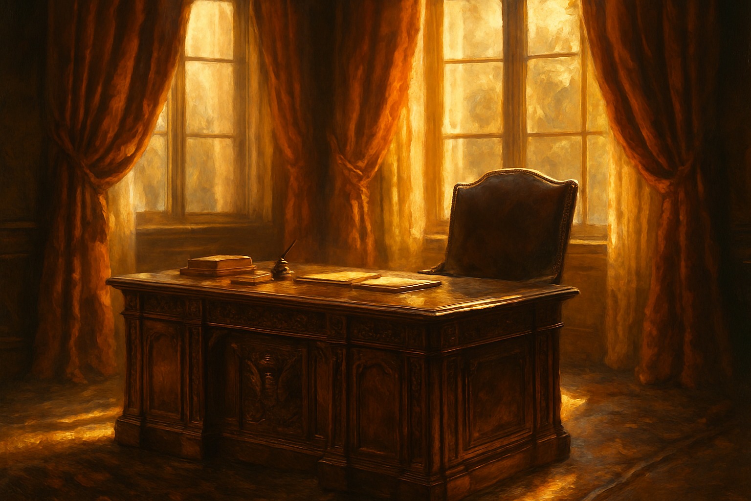 Illustration representing the Twenty-second Amendment and presidential term limits