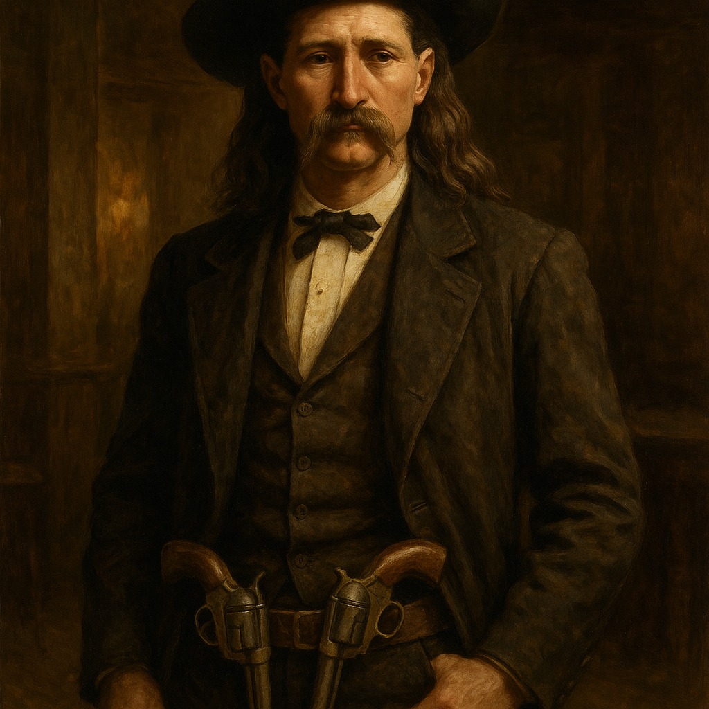 Portrait of Wild Bill Hickok, Union scout turned frontier marshal